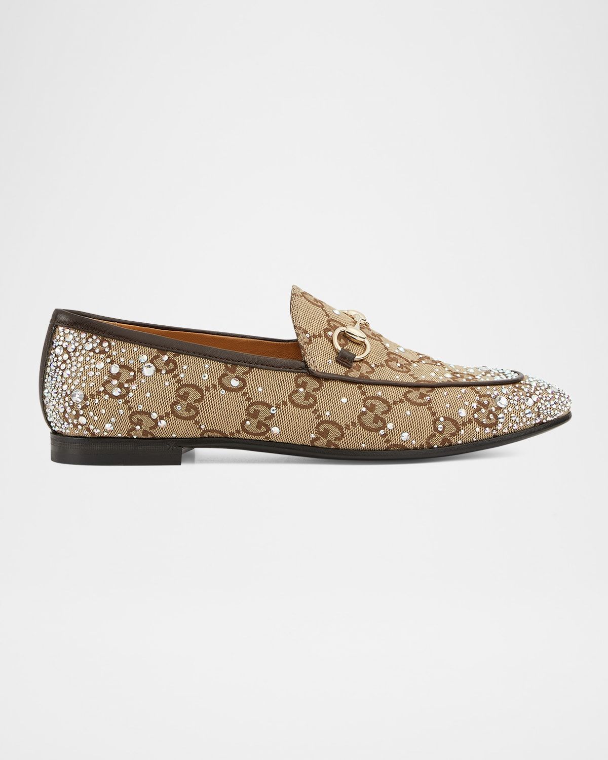 New Jordaan GG Crystal Canvas Loafers