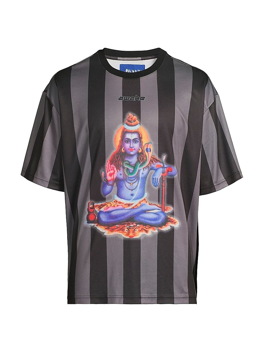 Men's Soccer Jersey T-Shirt - Black - Size XXL