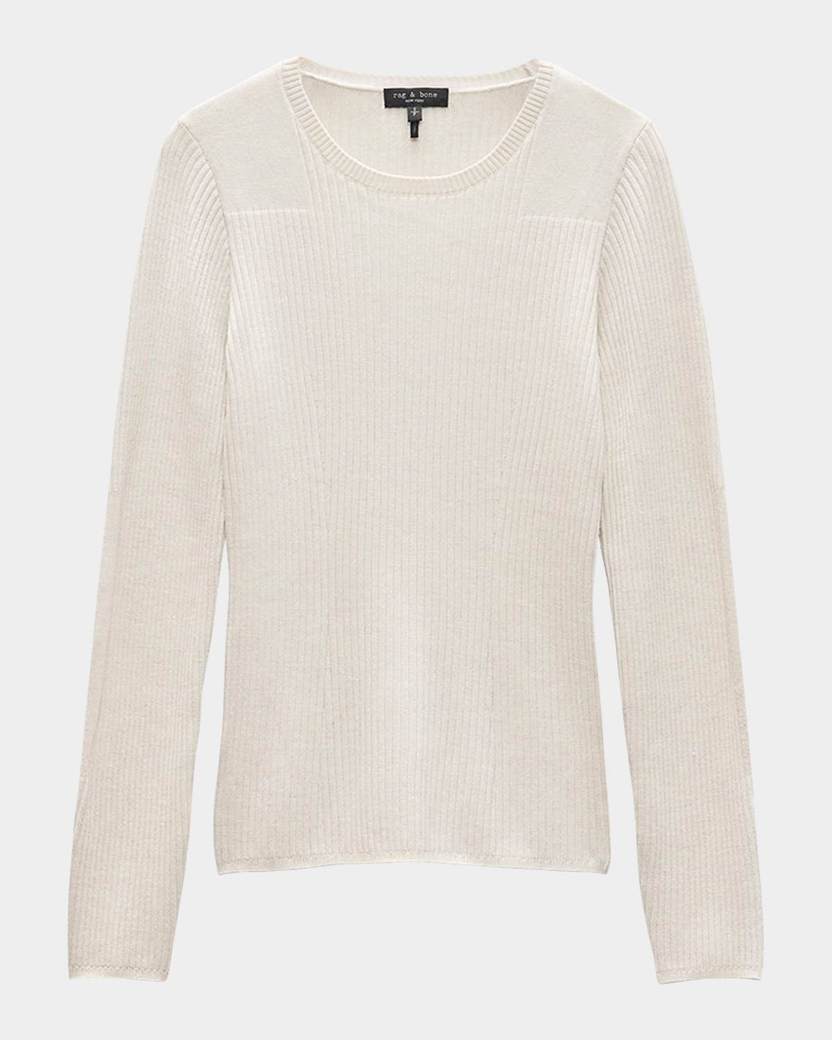 Audrina Ribbed Crewneck Sweater