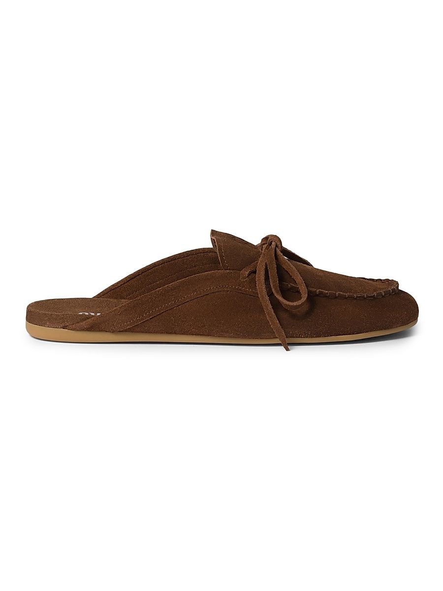 Women's Suede Mules - Brown - Size 8.5