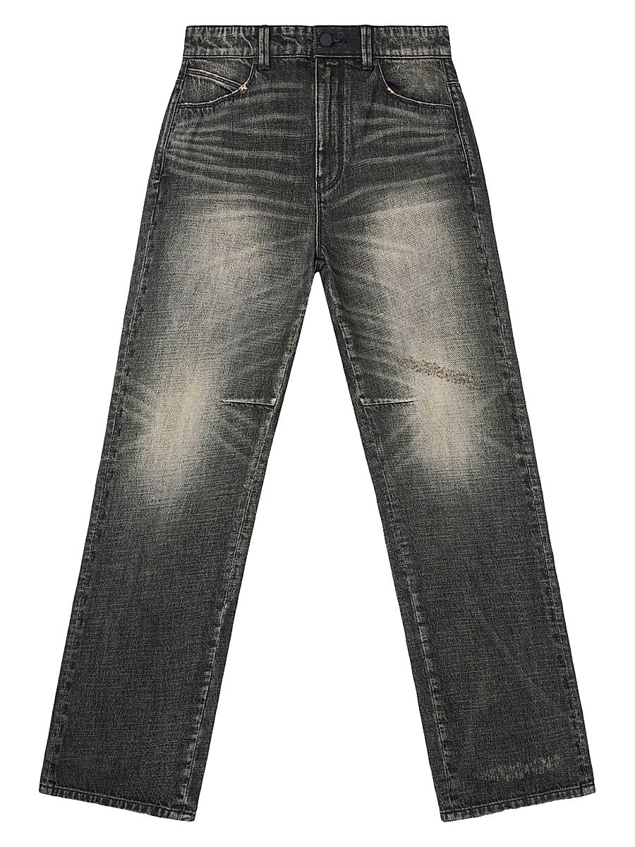 Men's Lost Frequencies Jonas Straight-Leg Jeans - Ashstorm Side Cross - Size 30