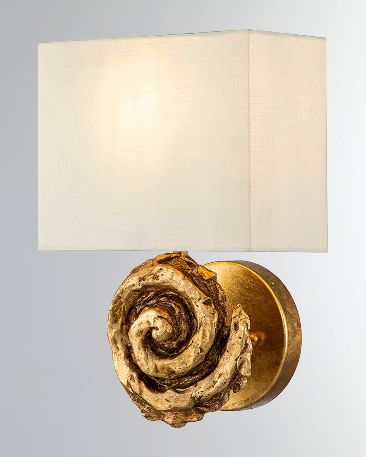 Swirl Large Sconce in Bone
