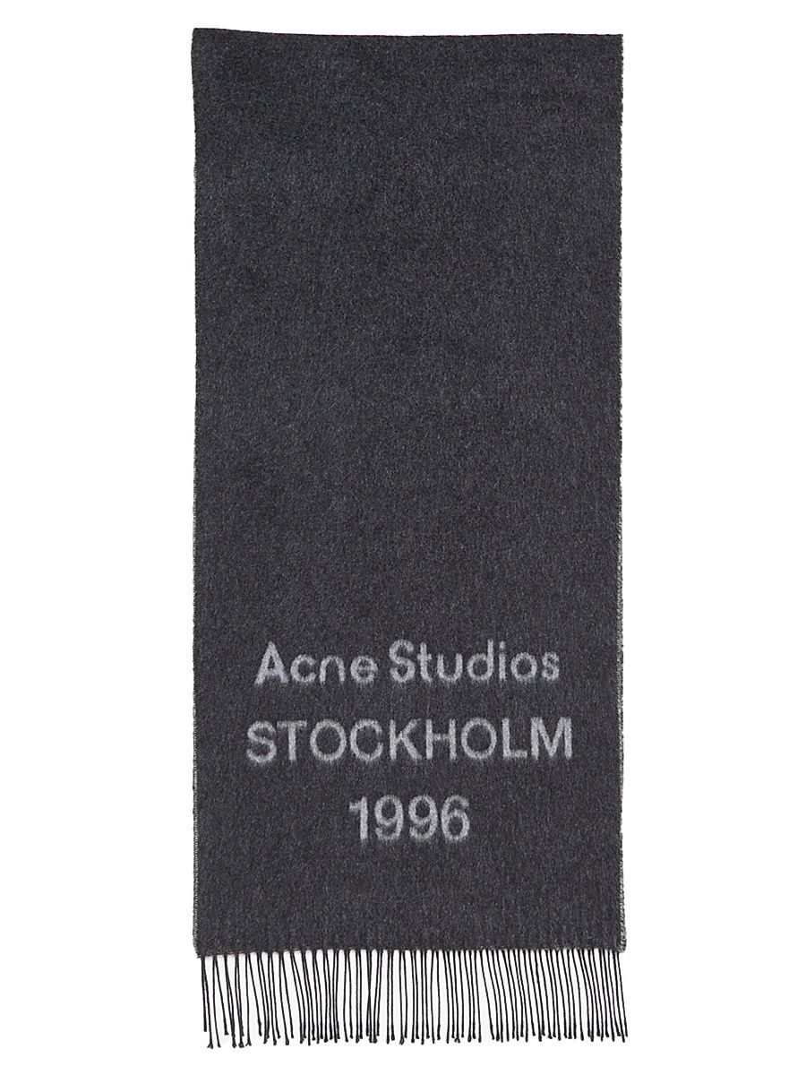Men's Venus 1996 Wool Scarf - Black White