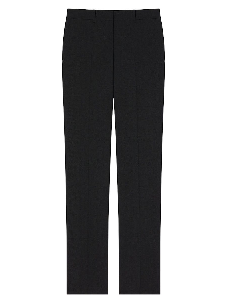 Givenchy Women's Skinny Pants in Wool and Mohair - Black - Size 12