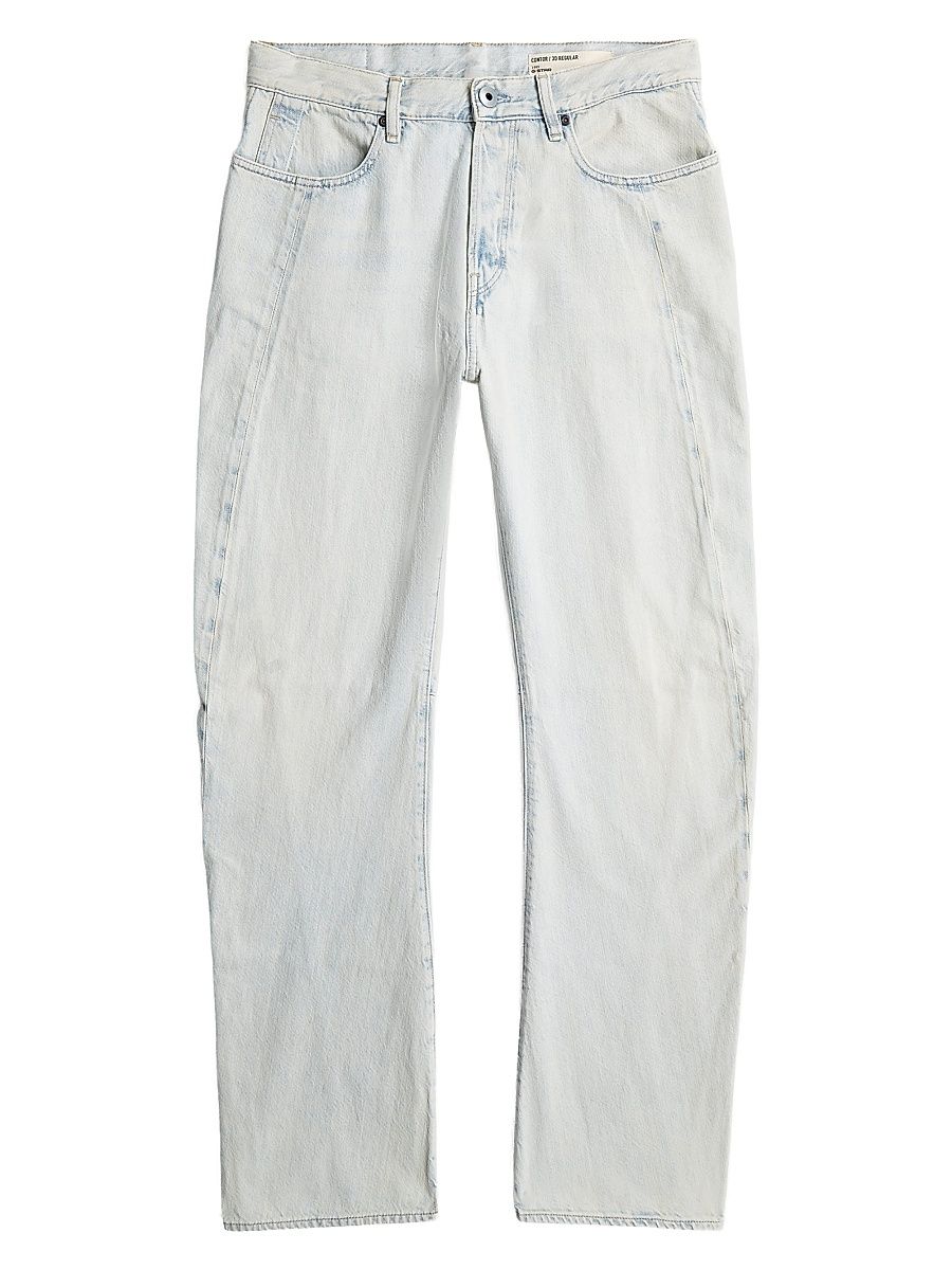 Men's Anatomic Denim Contor 3D Sun-Faded Jeans - Sun Faded Graphite Blue - Size 40
