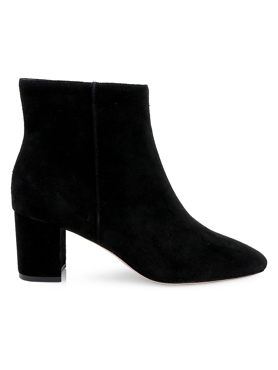 Women's Melanie 65MM Suede Ankle Booties - Black Suede - Size 10