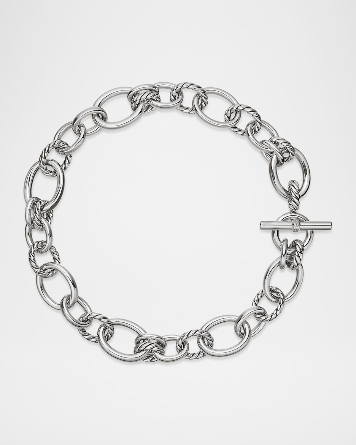 25mm DY Mercer Necklace with Diamonds in Silver