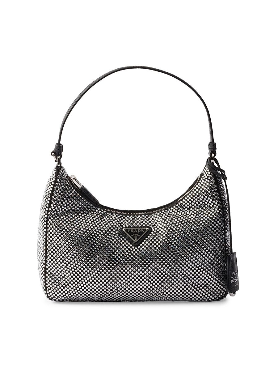 Women's Re-Edition 2005 Crystal-Studded Satin Mini-Bag - Assorted