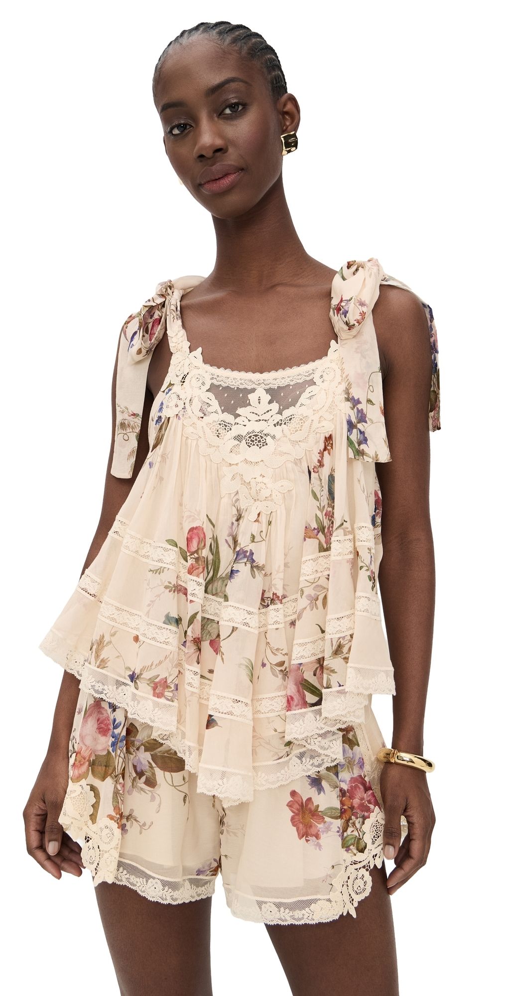 Zimmermann Patience Cami Top Vanilla Floral 2