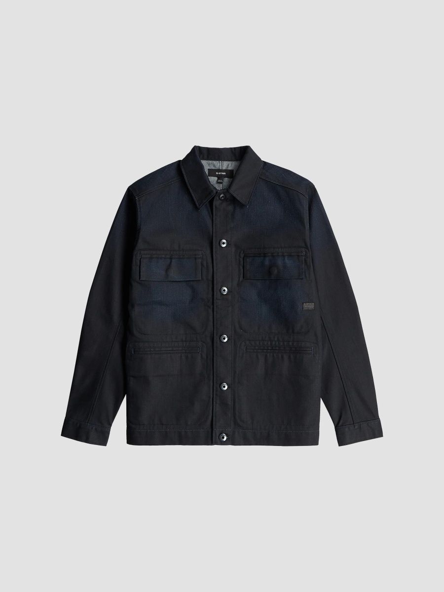 G-Star Men's Denim Twill Overshirt - Nori - Size XL