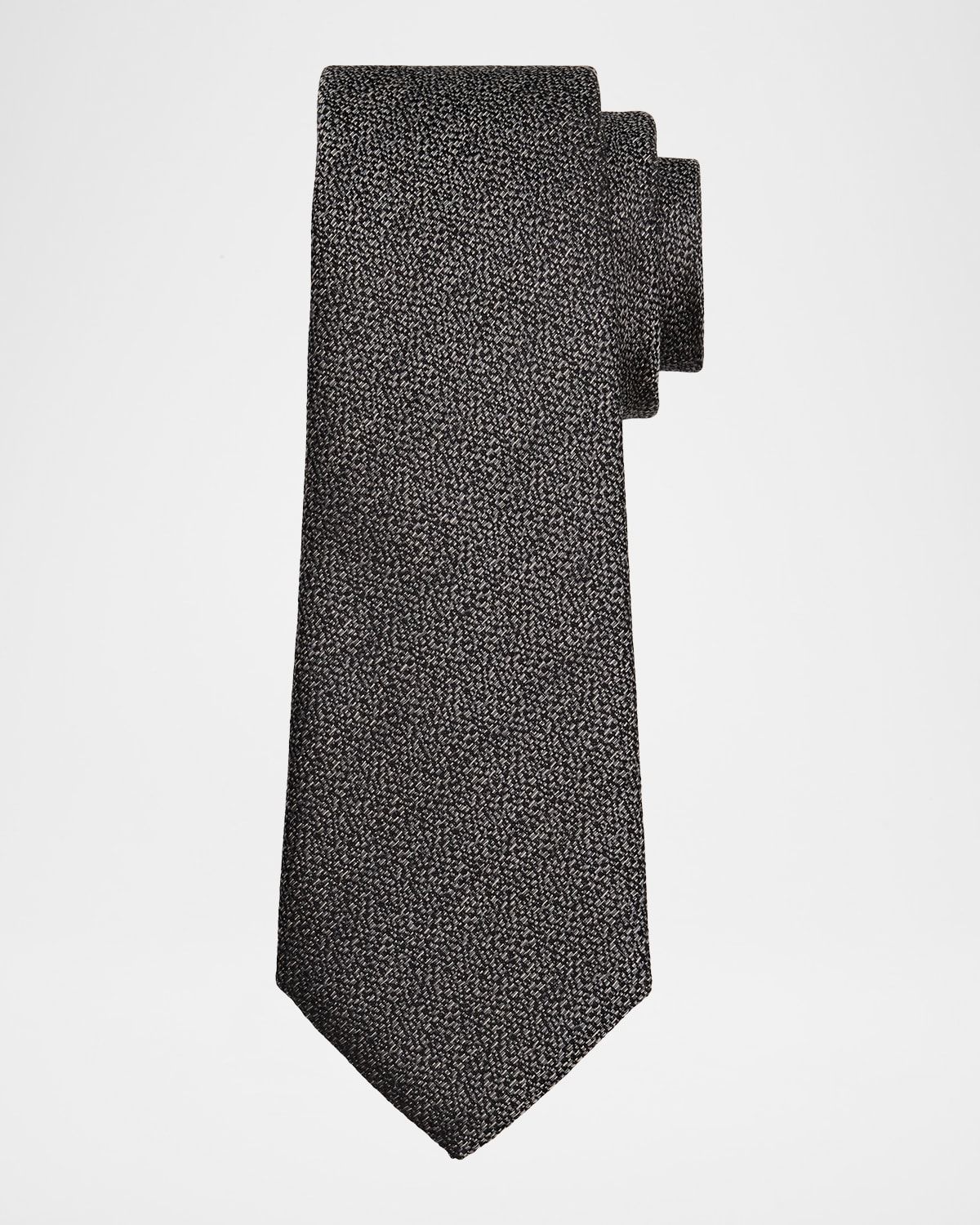 Men & apos;s Silk and Cashmere Micro-Jacquard Tie