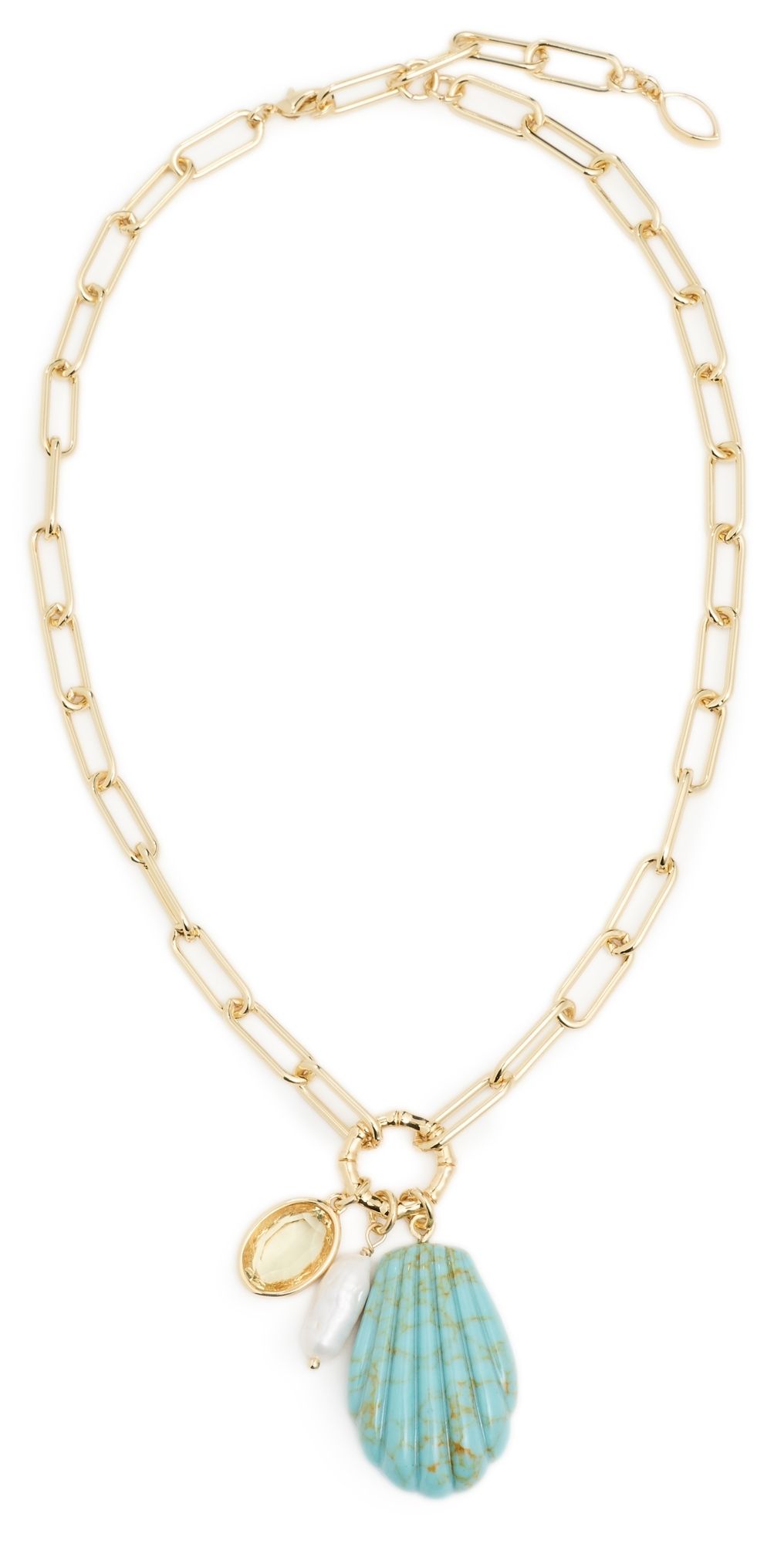 Mignonne Gavigan Natalia Charm Necklace Turquoise One Size