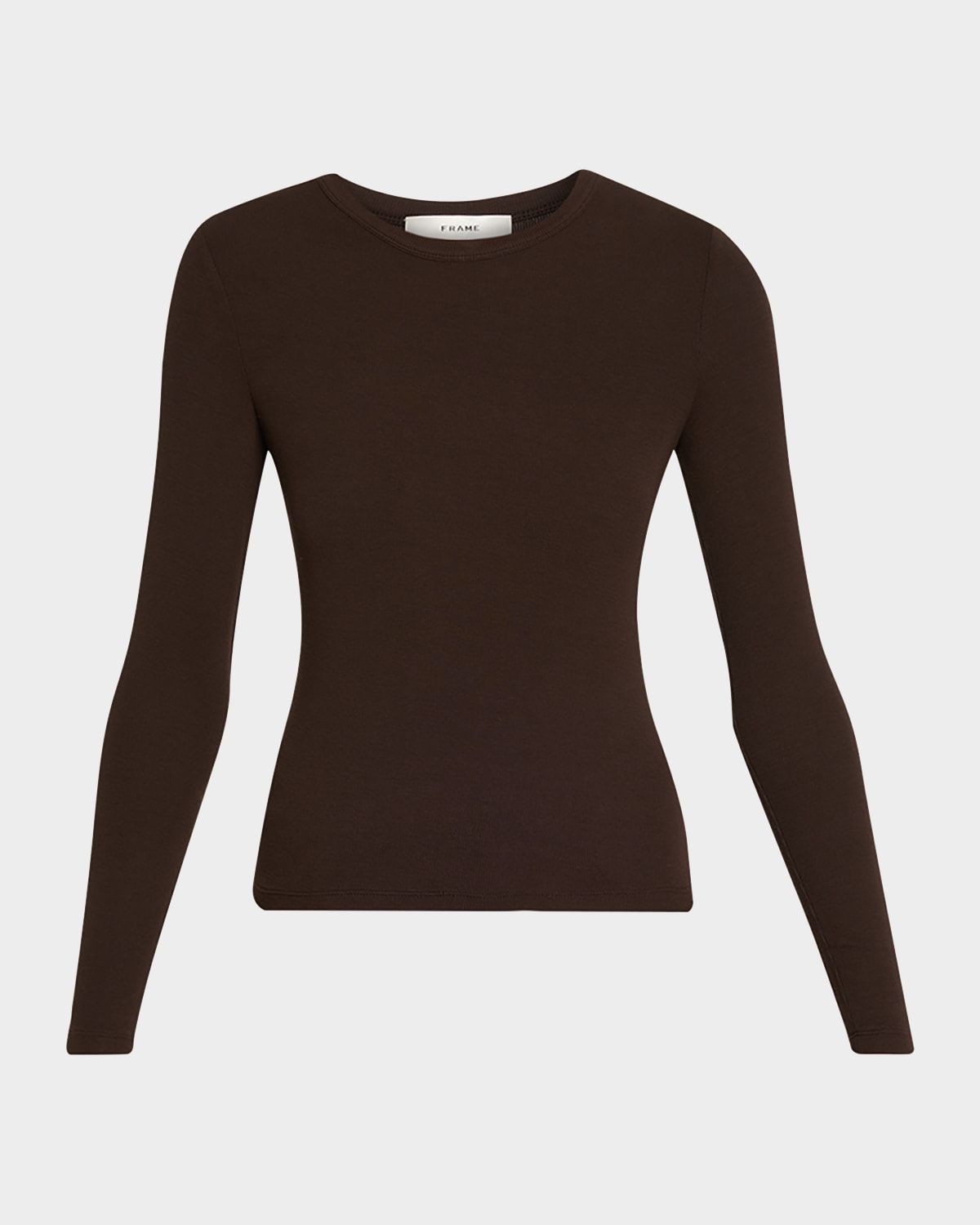 The Long-Sleeve Ribbed Crewneck Top