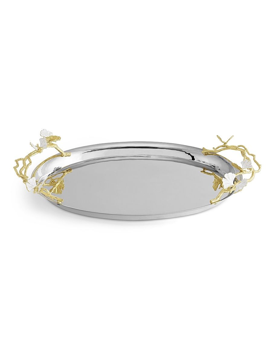 Butterfly Ginkgo Gold Tray