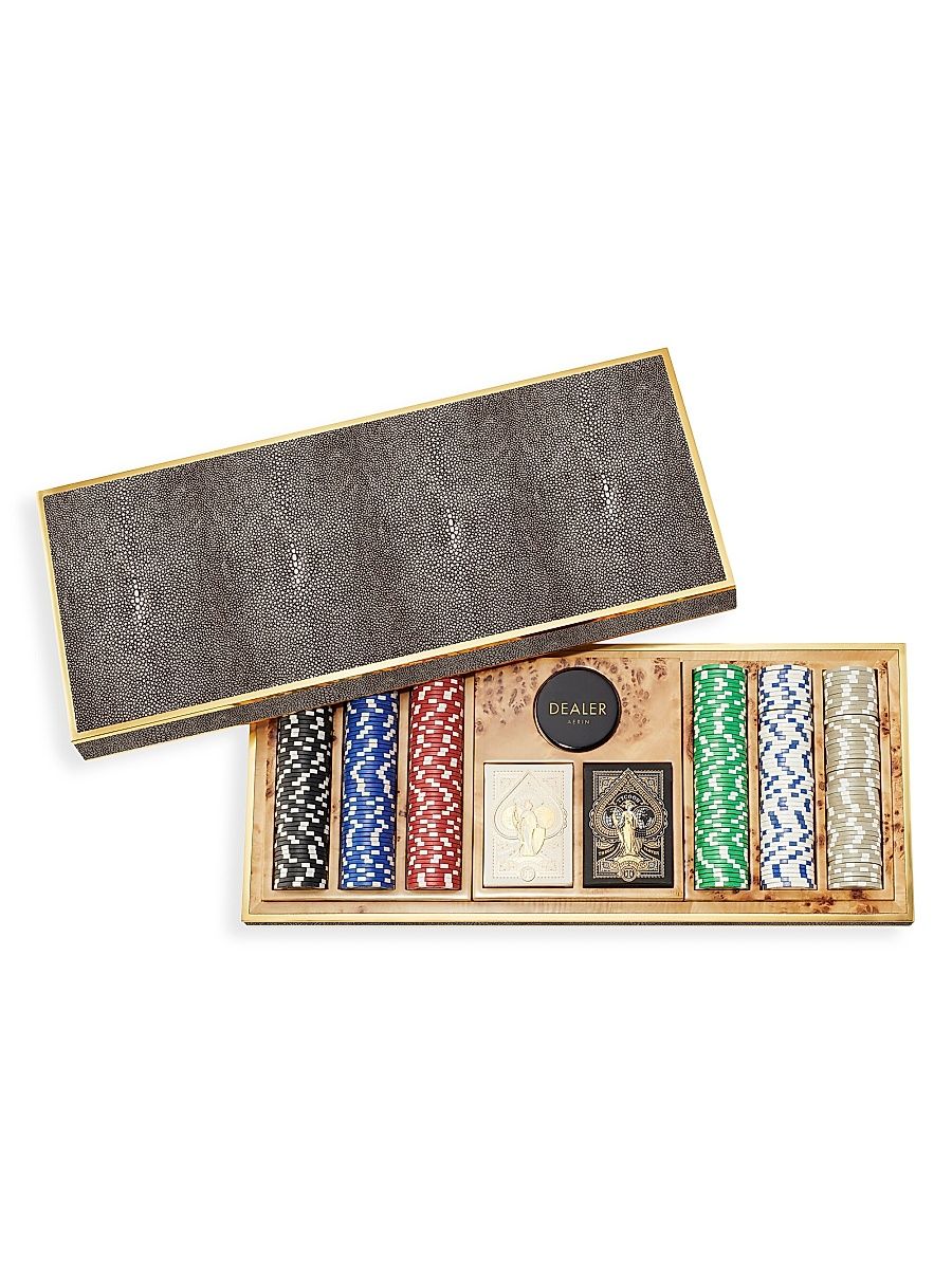 AERIN Shagreen 300-Piece Poker Set