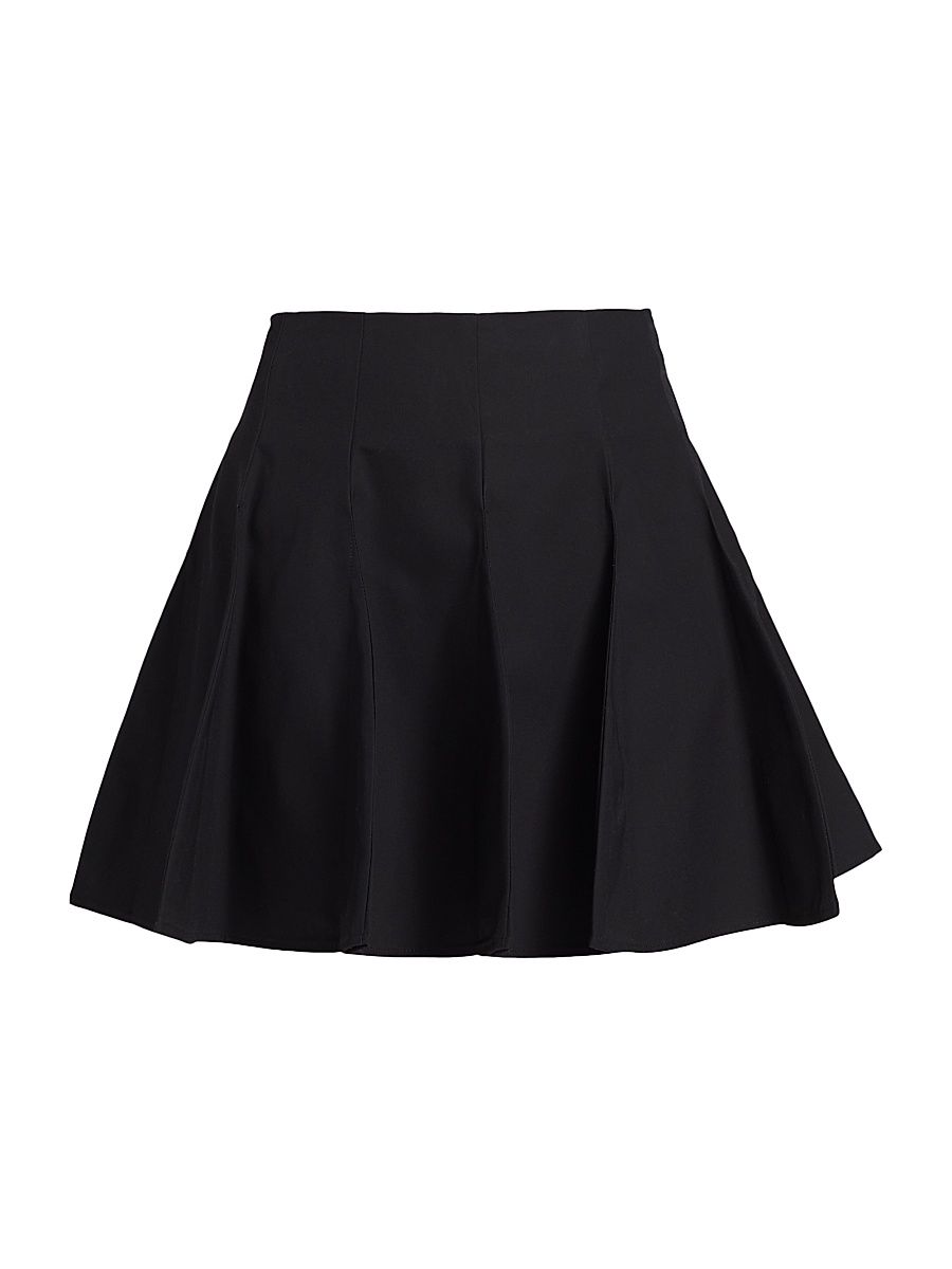 Women's Just A Pinch Ellis Pleated Miniskirt - Black - Size Large