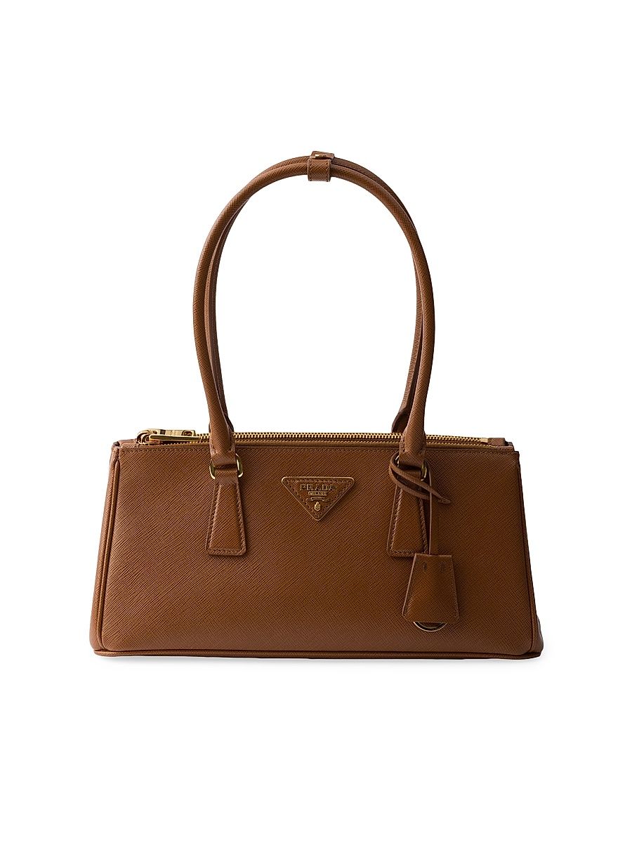 Women's Galleria Medium Saffiano Leather Top Handle Bag - Brown