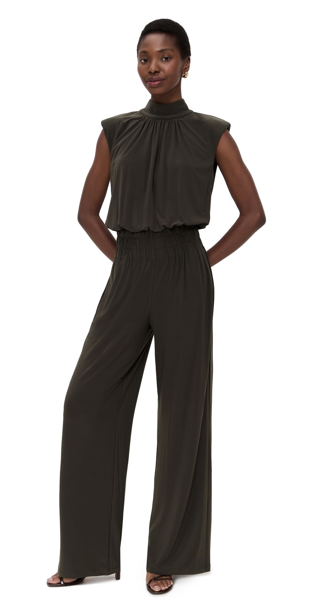 Ramy Brook Dani Jumpsuit Deep Olive XL