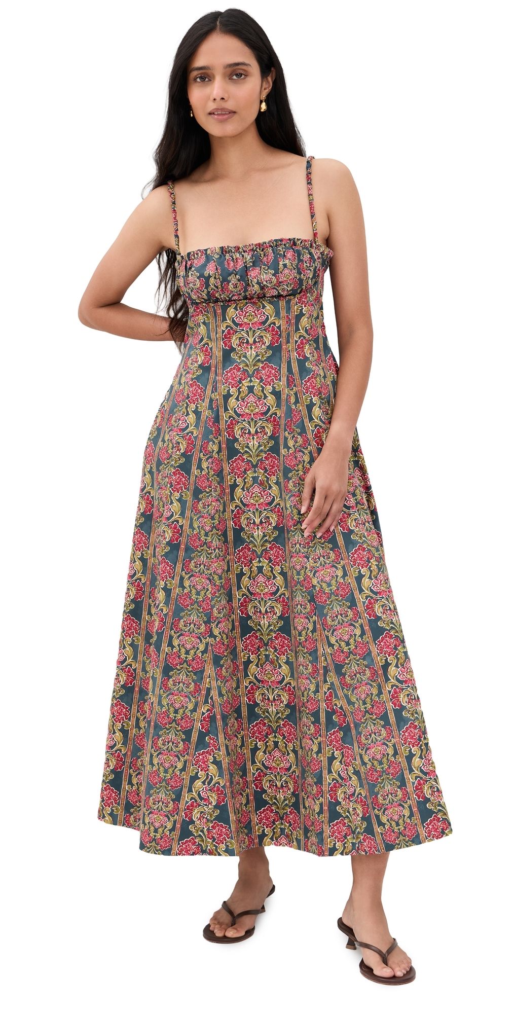 Hill House Home The Maisie Dress Iris Medallion Border XL
