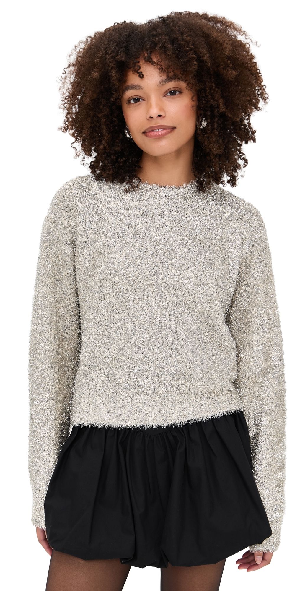 Z Supply Tinseltown Sweater Silver S
