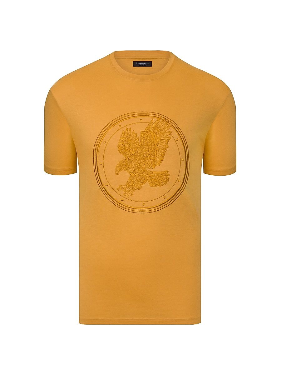 Men's Signature Eagle T-Shirt - Honey Yellow - Size Medium