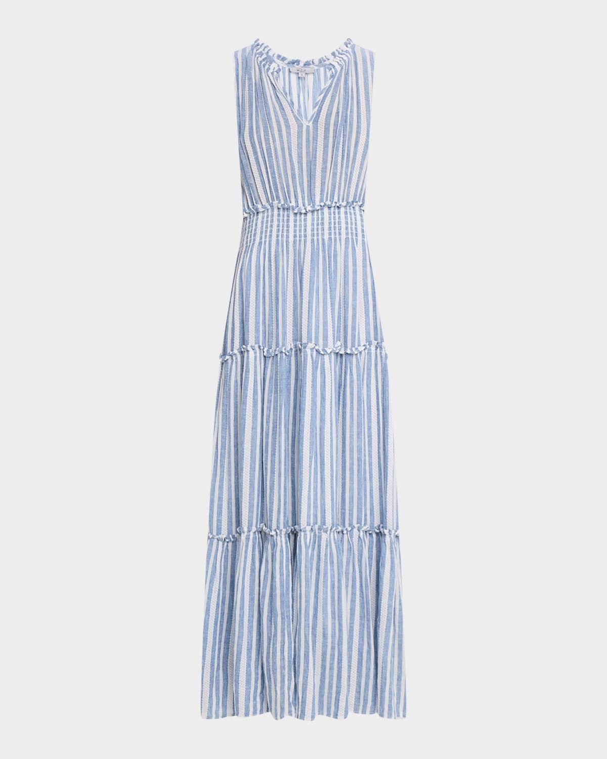Loulou Striped Maxi Dress