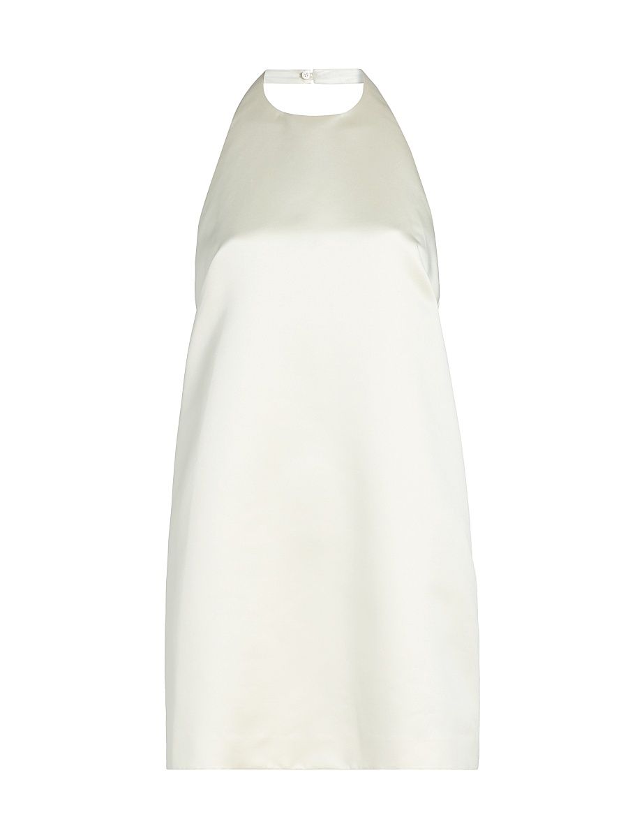 Women's Sophia Shift Halterneck Minidress - Off White - Size 14