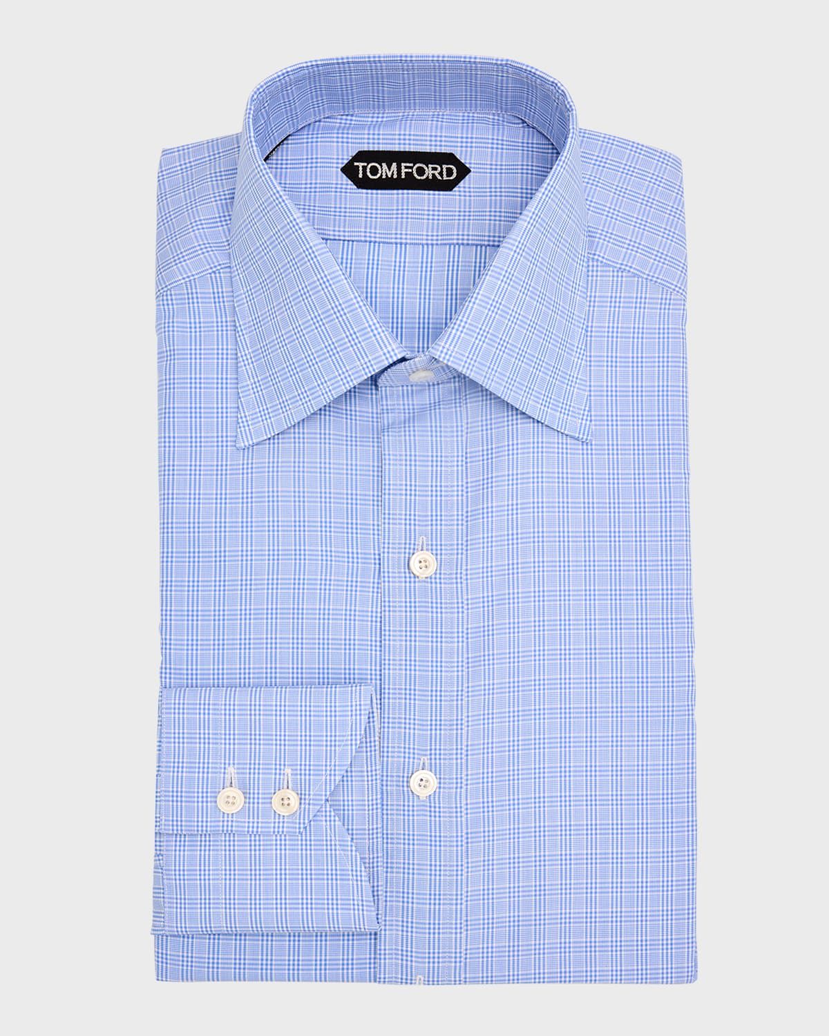 Men & apos;s Twill Check Slim-Fit Dress Shirt