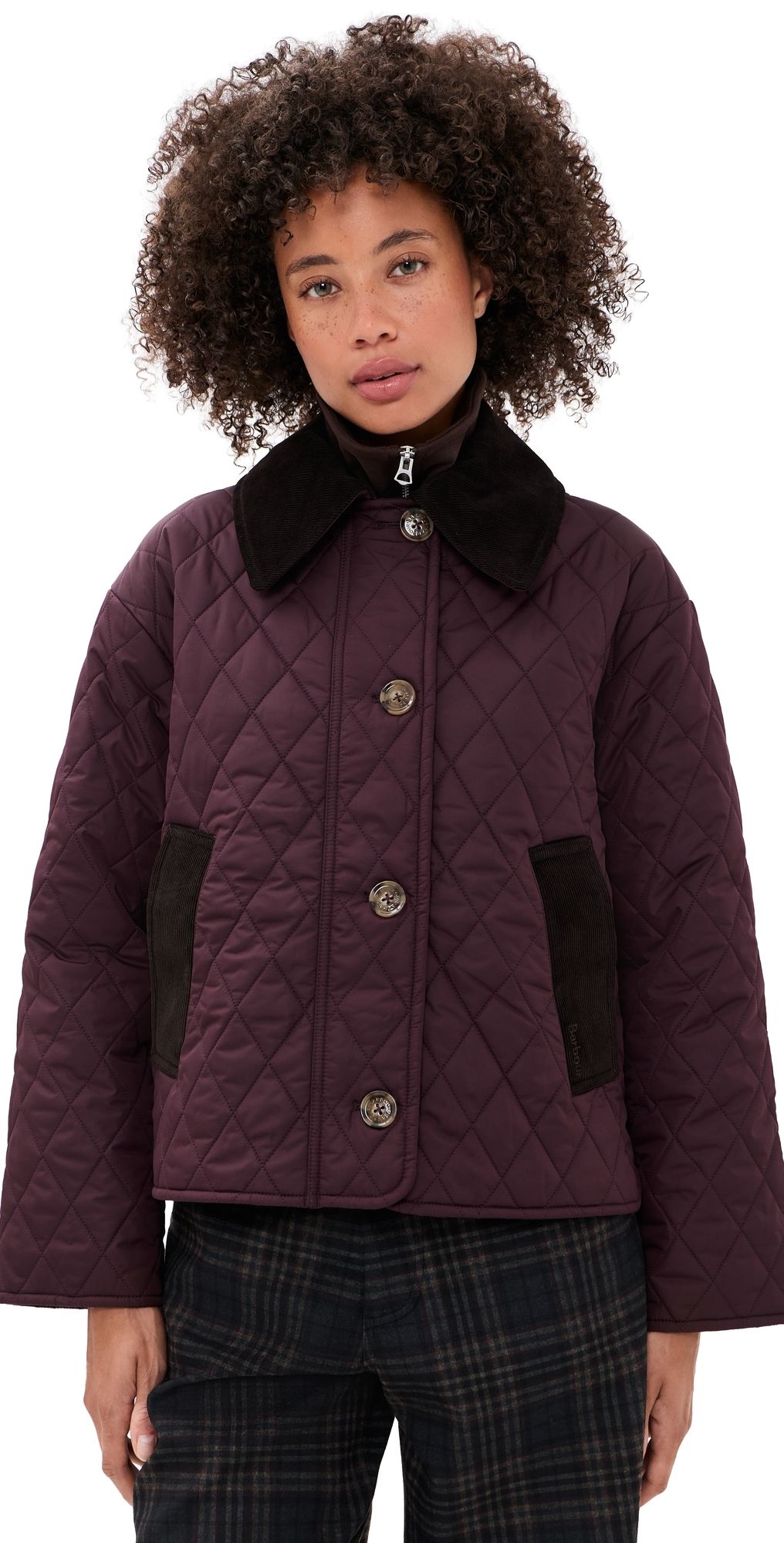 Barbour Moira Quilted Jacket Fig/Shadow Classic 10