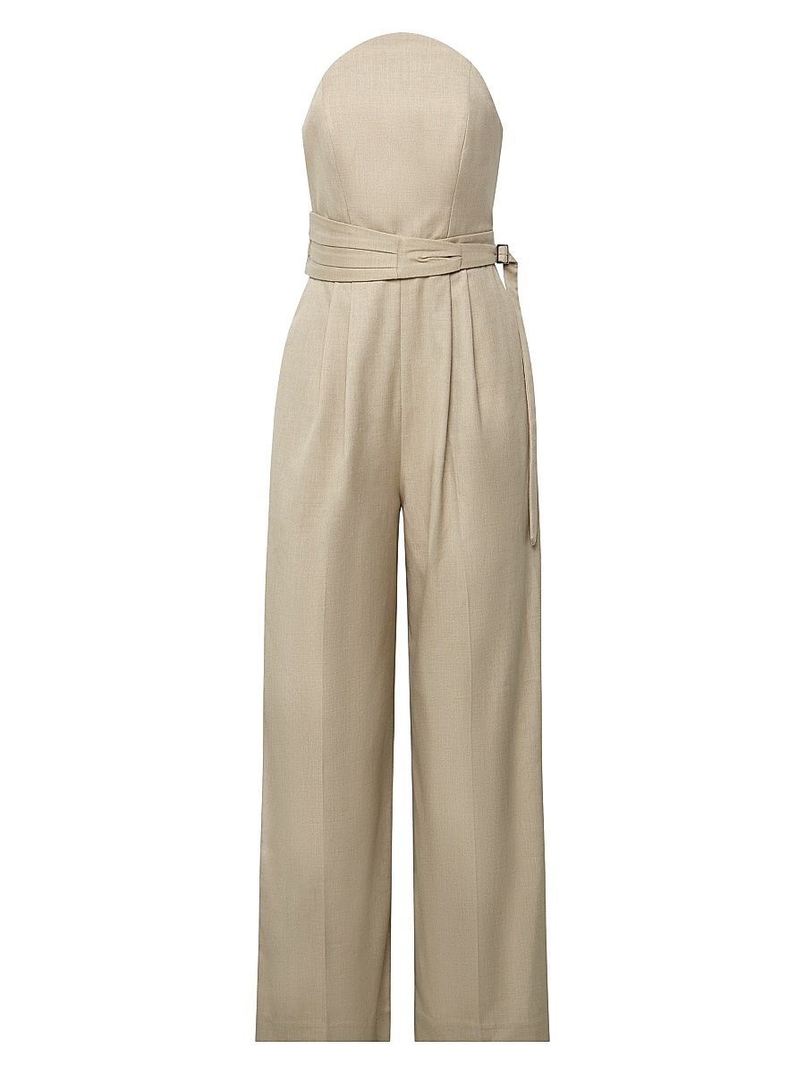 Women's Crosby Strapless Jumpsuit - Taupe - Size 14