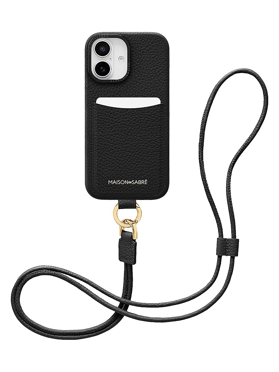 Sling Phone Case (iPhone 16) - Black Caviar