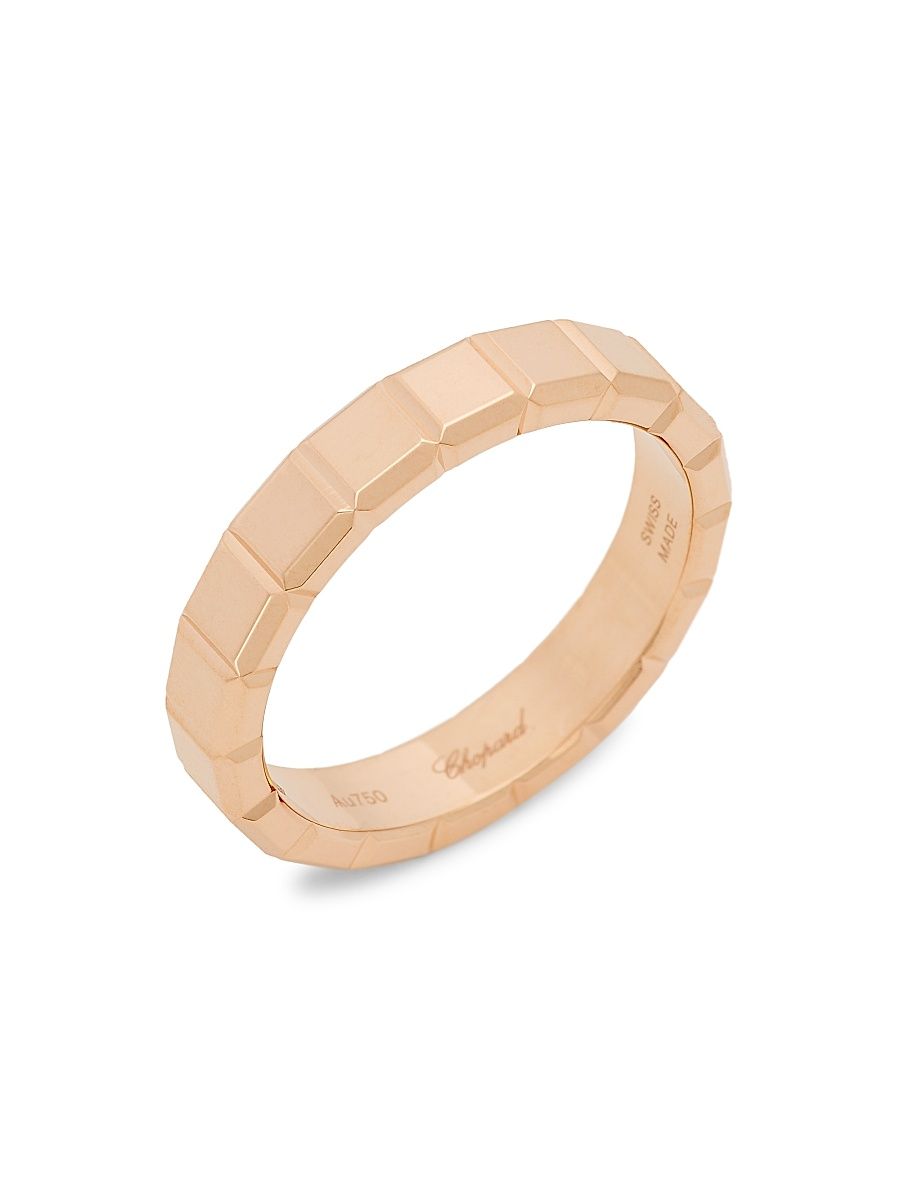 Women's Ice Cube 18K Rose Gold Ring - Rose Gold - Size 6