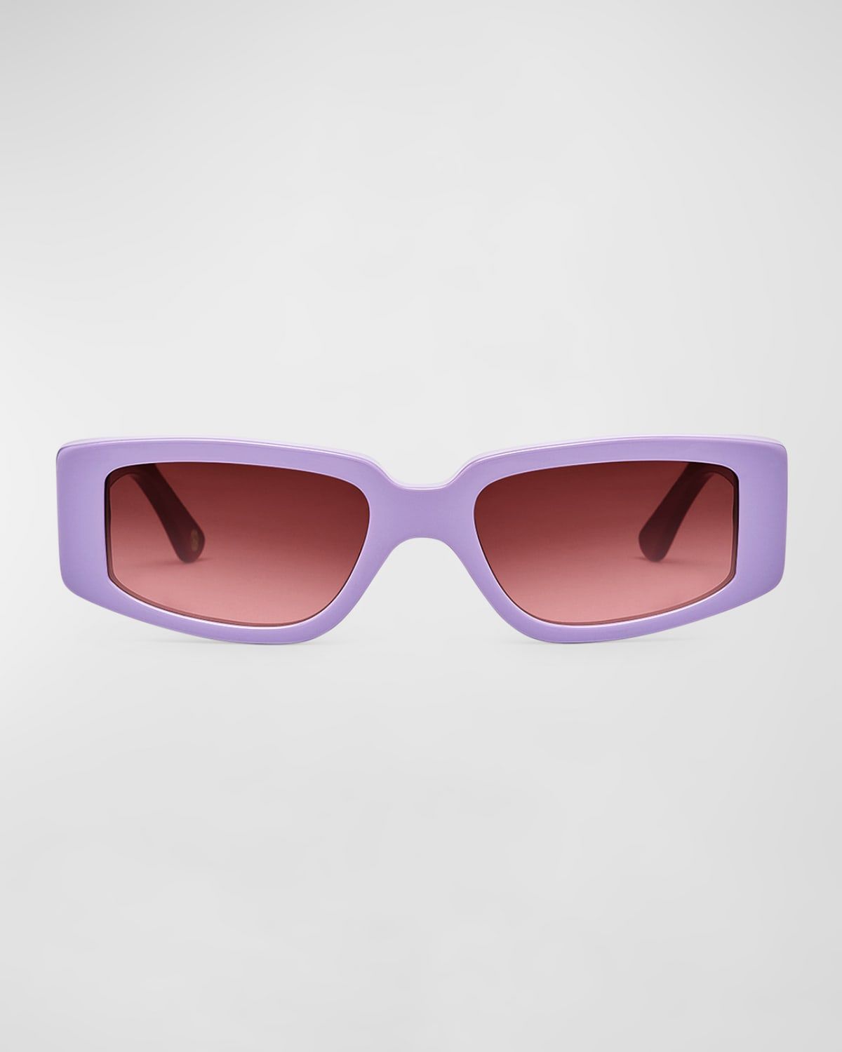 Concept 2 Purple Acetate Cat-Eye Sunglasses