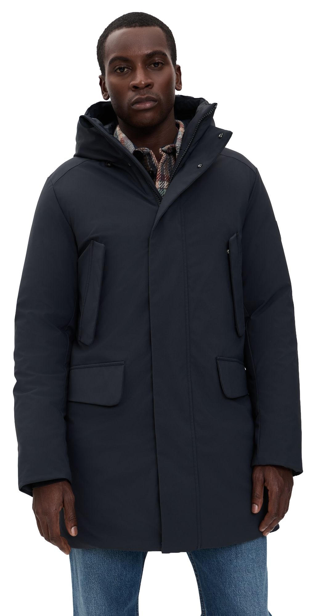 Save The Duck Wilson Hooded Parka Blue Black XXL