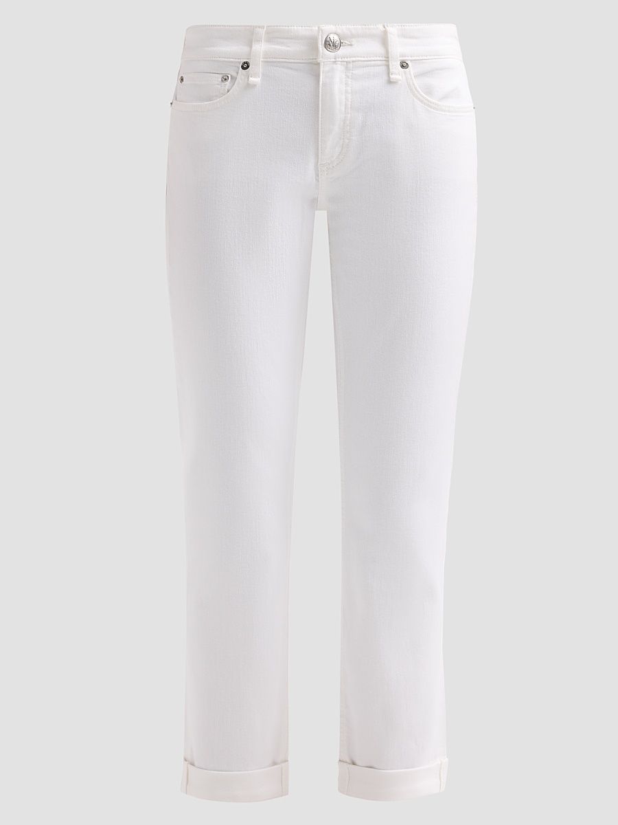 Women's Dre Low-Rise Slim Boyfriend Jeans - Optic White - Size 32