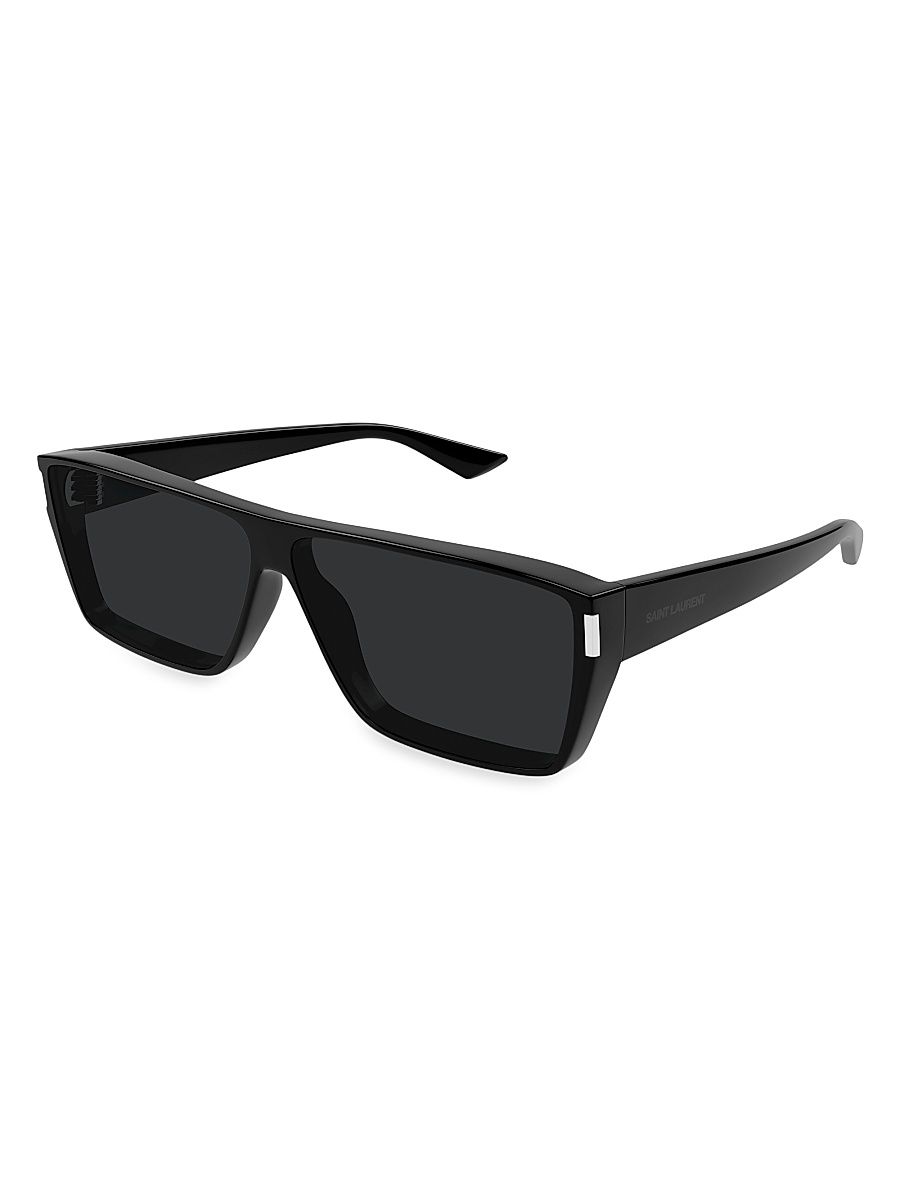 Men's Bold Contour 64MM Square Sunglasses - Black
