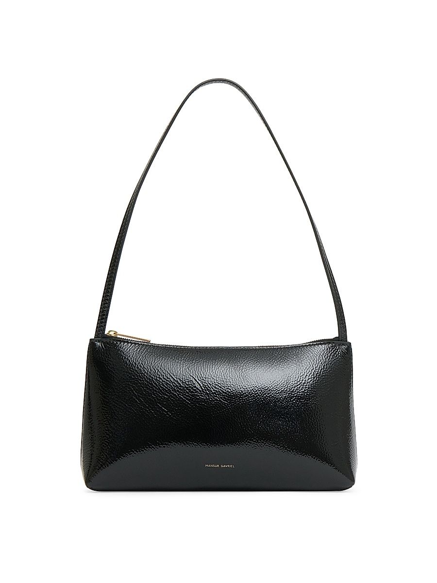Women's Gaia Leather Shoulder Bag - Black
