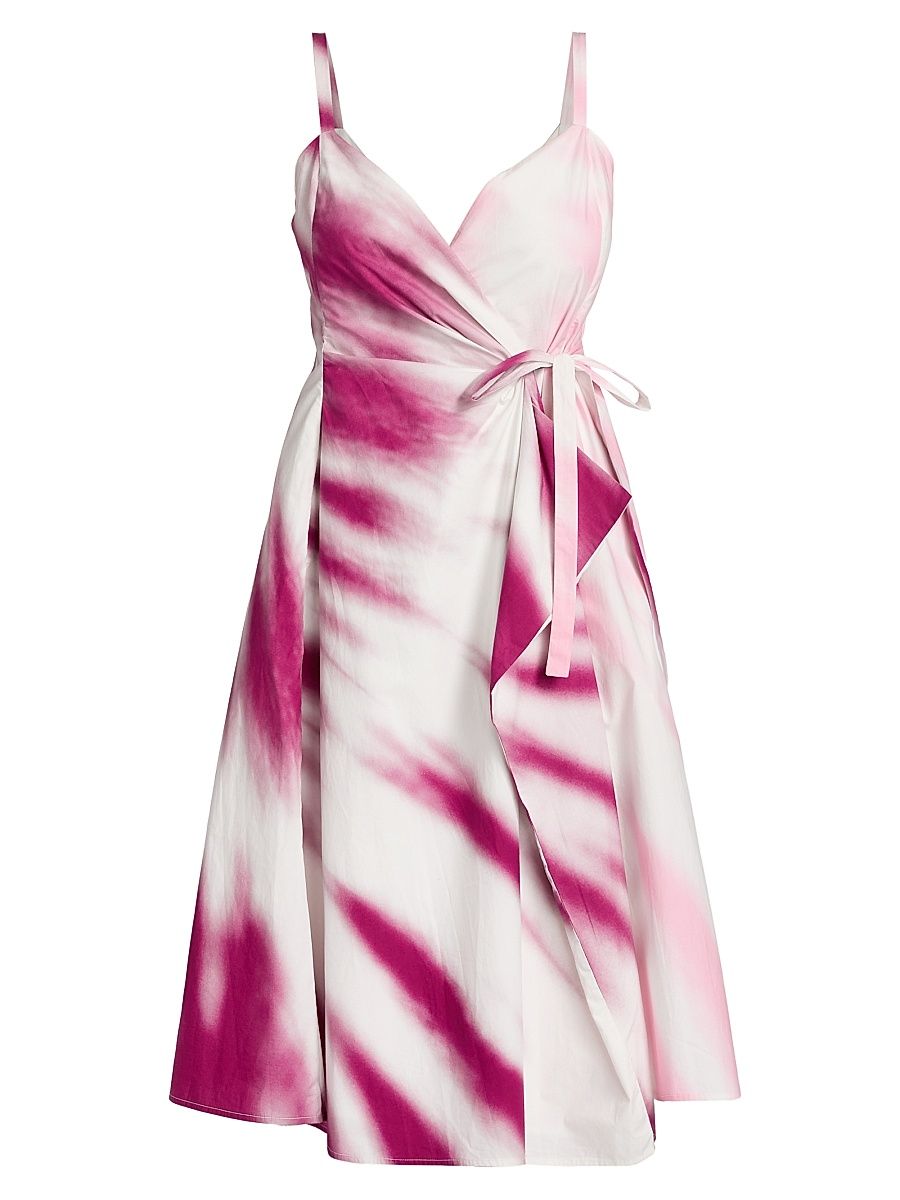 Women's Thats A Wrap! Tie-Dye Midi-Dress - Tie Dye - Size 12