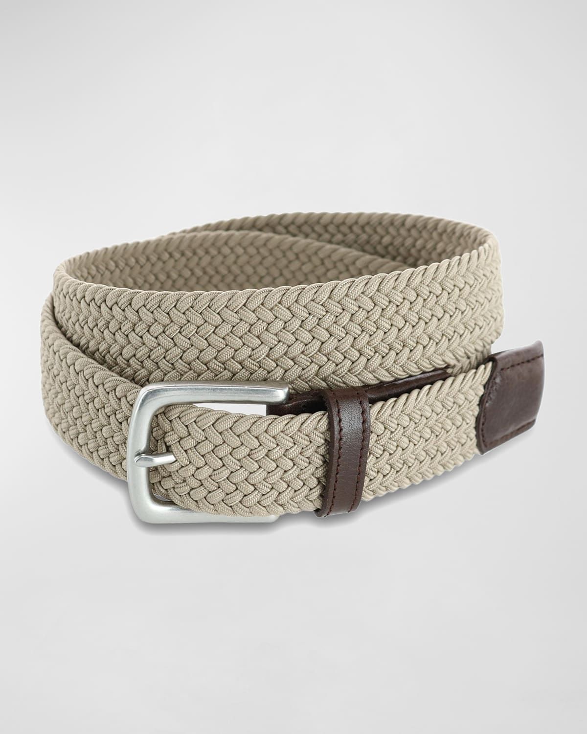 Men & apos;s Riverside Woven Rayon Leather Belt
