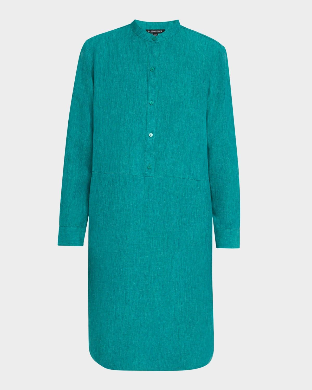 Organic Linen Shift Shirtdress