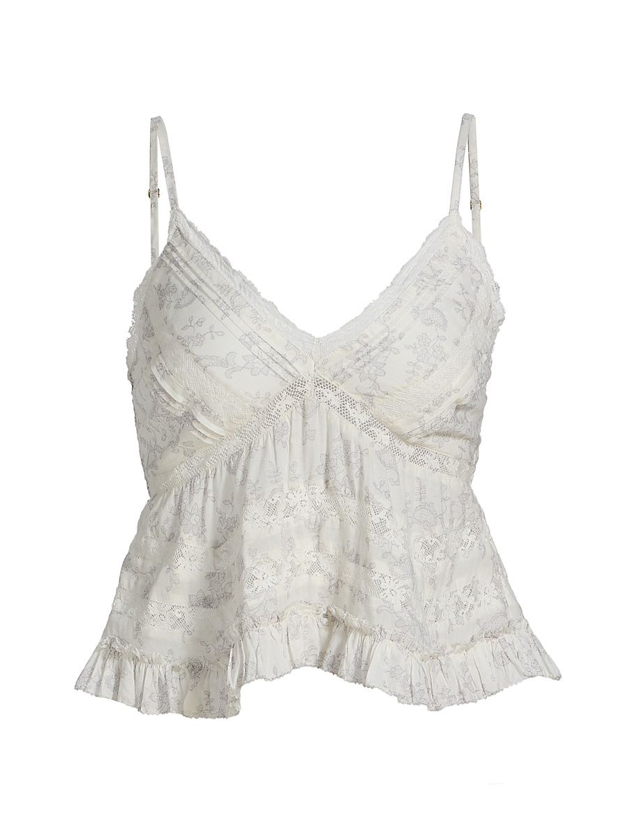 Women's Faelith Ruffle Top - Chantilly - Size Medium