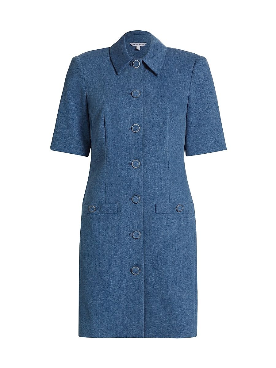 Women's Paige Mini Shirtdress - Sea Glare - Size 10