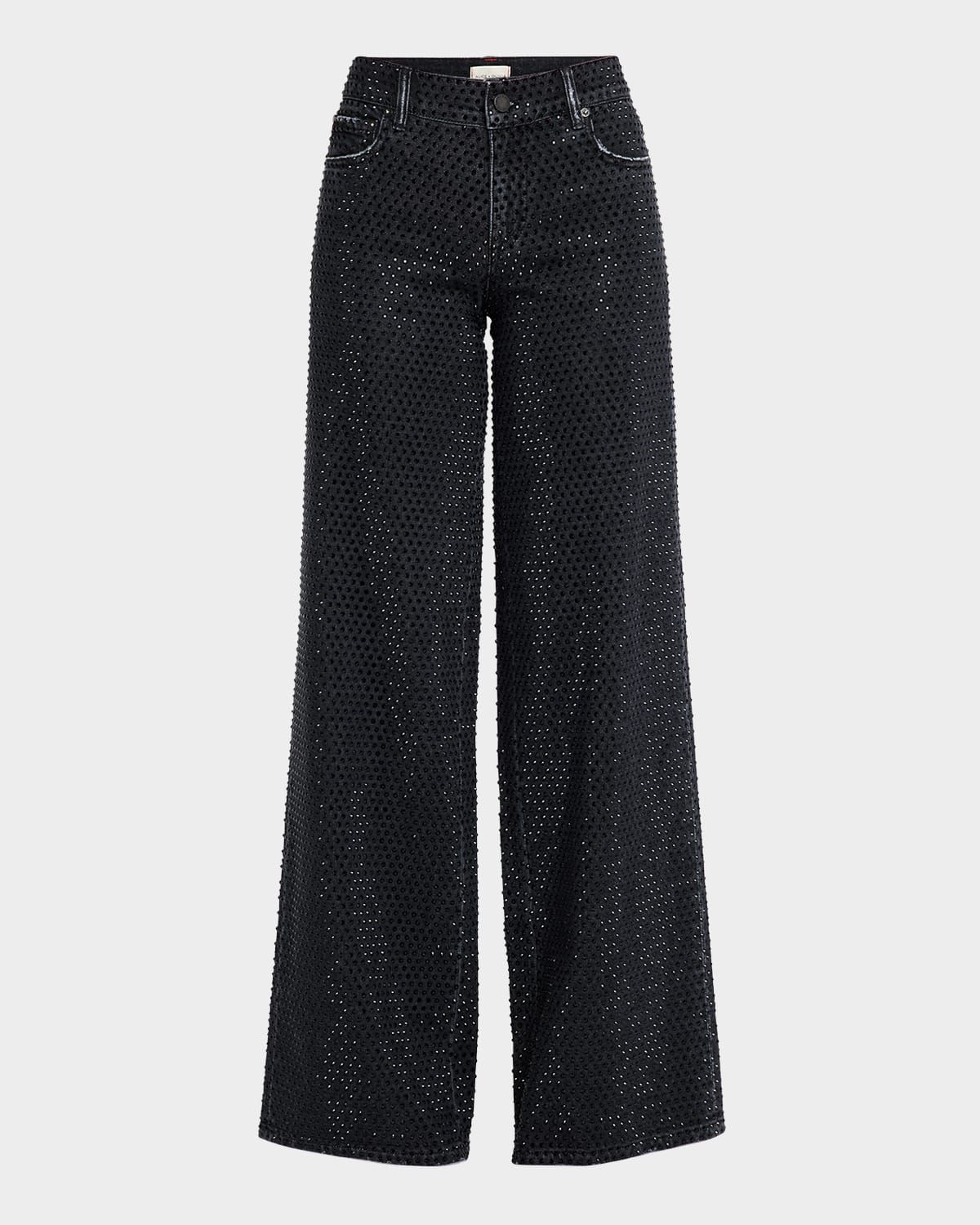 Trish Low-Rise Embellished Baggy Jeans