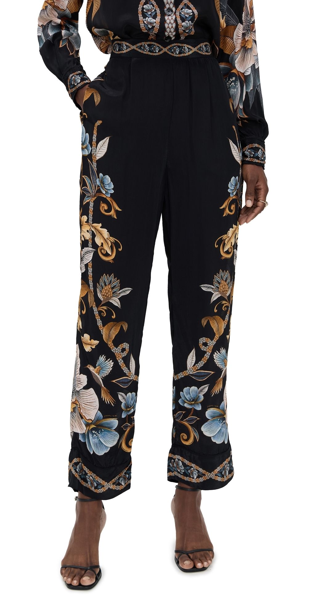 FARM Rio Snake Garden Pants Snake Garden Black M