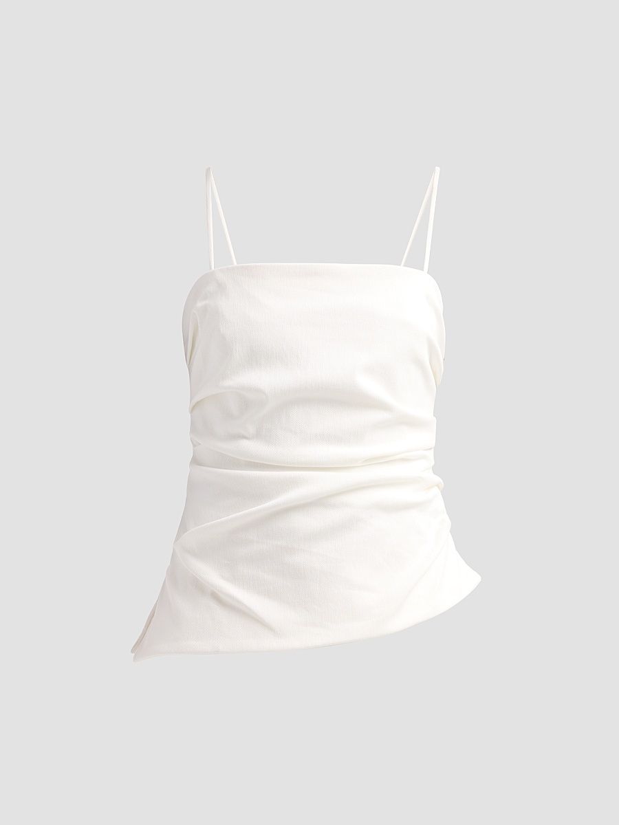 Women's Emerson Ruched Bustier Top - Ivory - Size 14