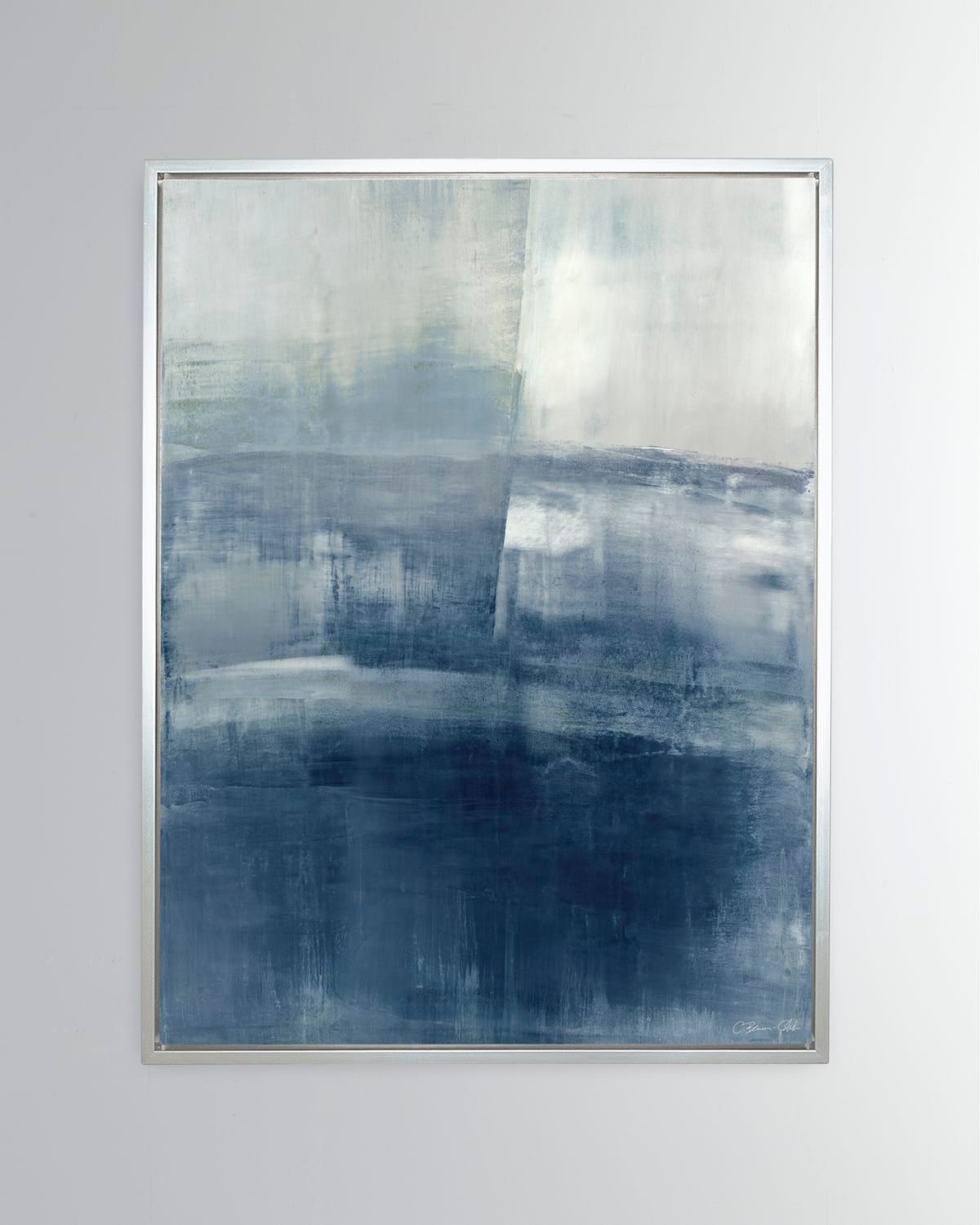 Surfaces in Blue" Vertical Giclee on Canvas Wall Art, 30" x 40