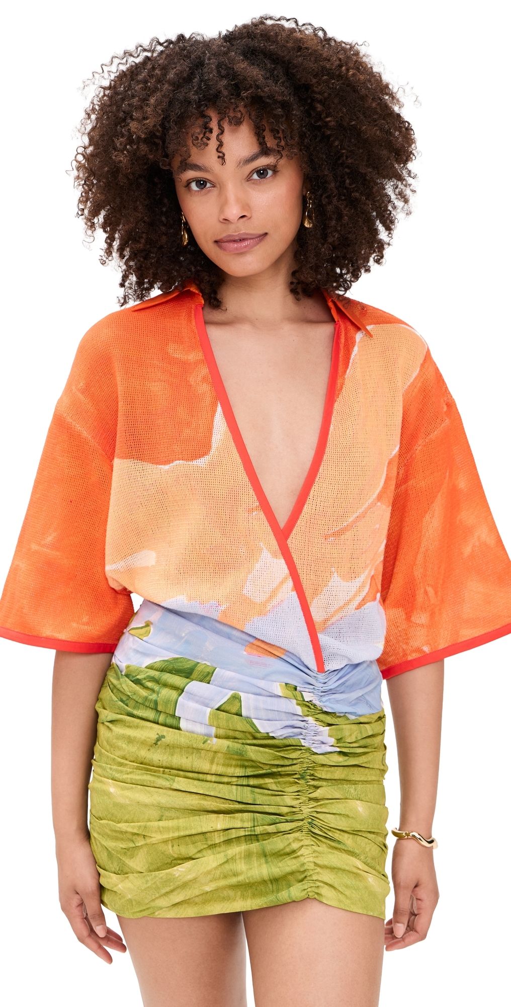 Significant Other Lulu Mini Dress Stamped Poppy 4