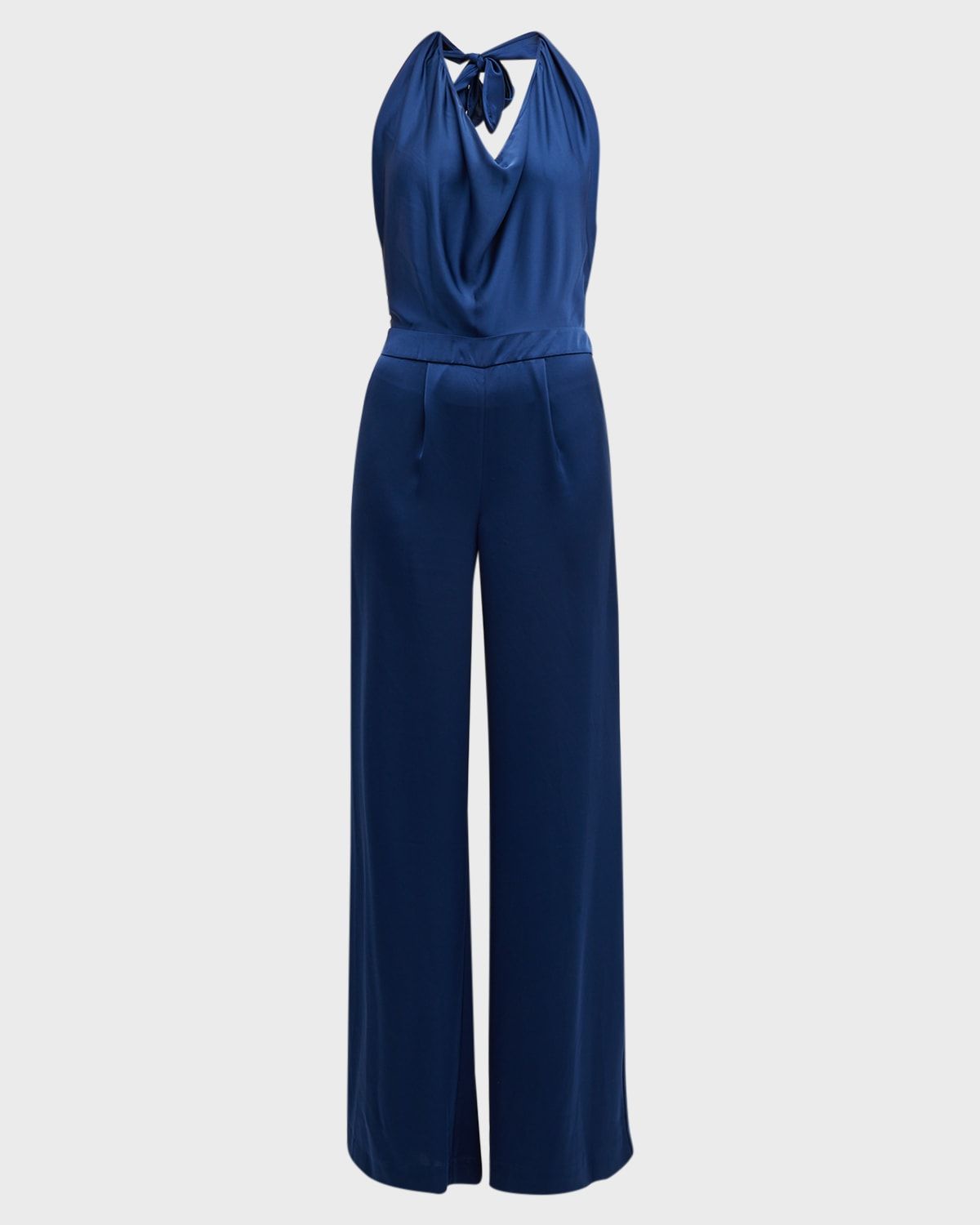 Harriet Satin Halter Jumpsuit