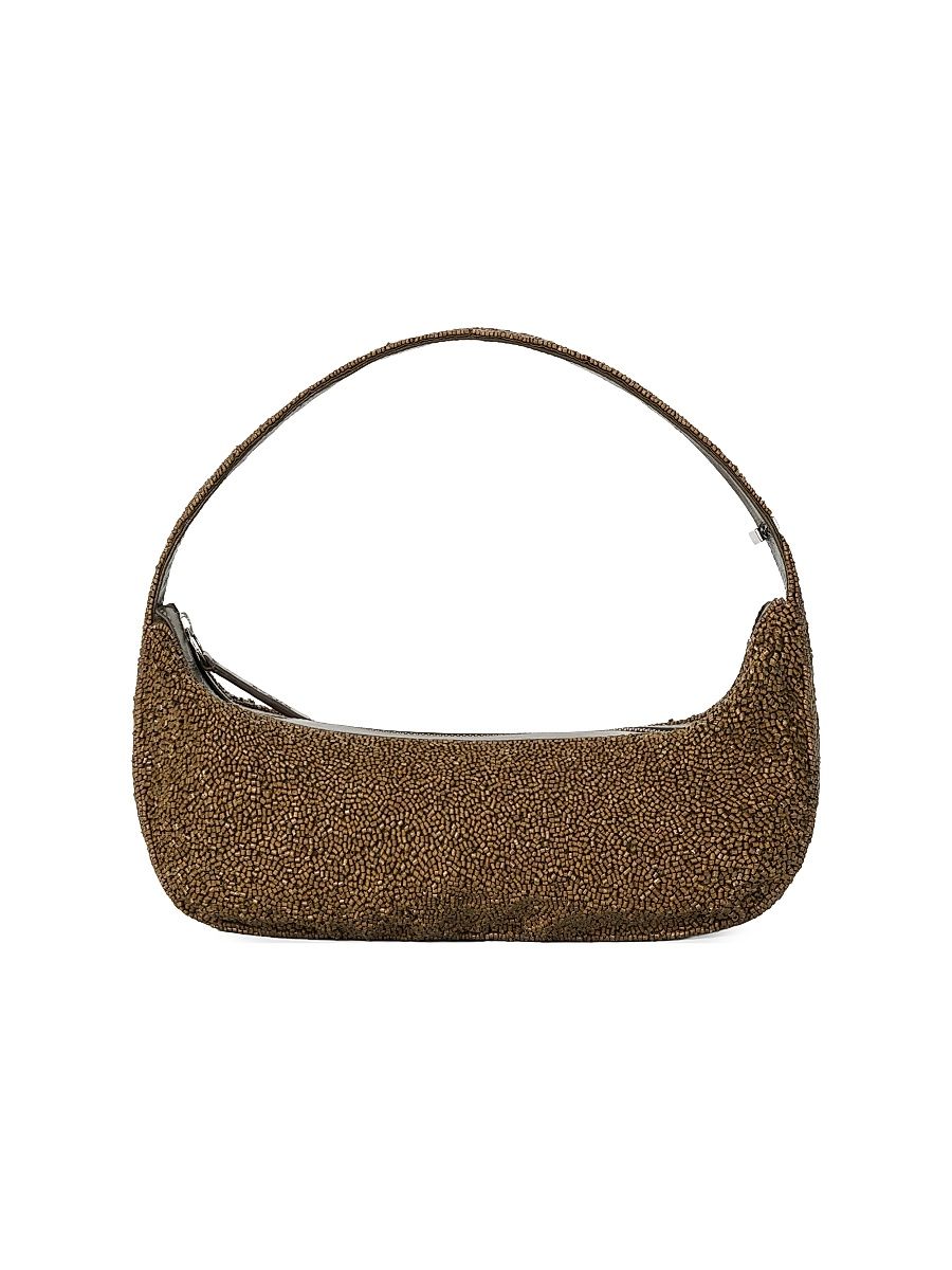 Women's Demy Suede Shoulder Bag - Truffle