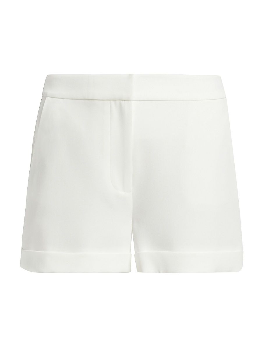 Women's Elaine Crepe Shorts - Ivory - Size 12